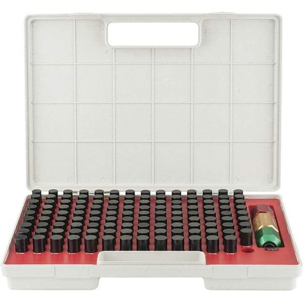 SPI - 125 Piece, 0.626-0.75 Inch Diameter Plug and Pin Gage Set - Minus 0.0002 Inch Tolerance, Class ZZ - Apex Tool & Supply