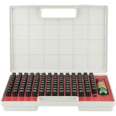SPI - 125 Piece, 0.626-0.75 Inch Diameter Plug and Pin Gage Set - Minus 0.0002 Inch Tolerance, Class ZZ - Apex Tool & Supply