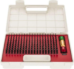 SPI - 190 Piece, 0.061-0.25 Inch Diameter Plug and Pin Gage Set - Minus 0.0002 Inch Tolerance, Class ZZ - Apex Tool & Supply