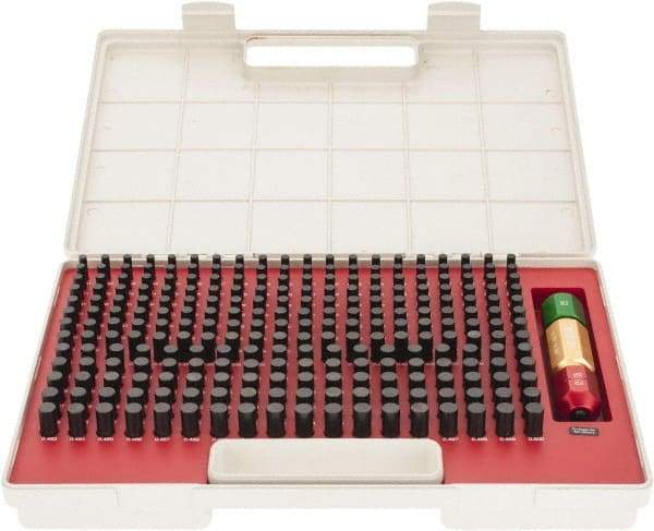 SPI - 250 Piece, 0.251-0.5 Inch Diameter Plug and Pin Gage Set - Minus 0.0002 Inch Tolerance, Class ZZ - Apex Tool & Supply