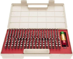 SPI - 250 Piece, 5-9.98mm Diameter Plug and Pin Gage Set - Minus 0.005mm Tolerance, Class ZZ - Apex Tool & Supply