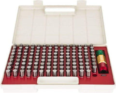SPI - 125 Piece, 14-16.48mm Diameter Plug and Pin Gage Set - Minus 0.005mm Tolerance, Class ZZ - Apex Tool & Supply