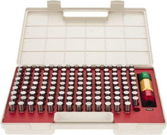 SPI - 125 Piece, 14-16.48mm Diameter Plug and Pin Gage Set - Plus 0.005mm Tolerance, Class ZZ - Apex Tool & Supply