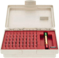 SPI - 50 Piece, 0.011-0.06 Inch Diameter Plug and Pin Gage Set - Plus 0.0002 Inch Tolerance, Class ZZ - Apex Tool & Supply
