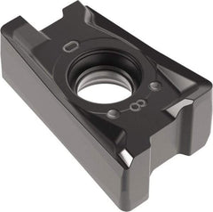 Kennametal - LNGU432 GE Grade KCPK30 Carbide Milling Insert - TiN/TiCN/Al2O3 Finish, 3/16" Thick, 0.8mm Corner Radius - Apex Tool & Supply
