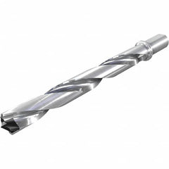 Iscar - 37 to 37.9mm, 8xD, 296mm Max Depth, 32mm Shank Diam, 296mm Flute, 398.6mm OAL, Replaceable-Tip Drill - Apex Tool & Supply