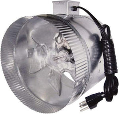 Suncourt - 8" Diam, 0.45 Amp, 120 Volt Duct Fan - 210 CFM, Single Speed - Apex Tool & Supply