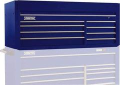 Proto - 8 Drawer Top Tool Chest - 66" Wide x 27" Deep x 27" High, Steel, Blue - Apex Tool & Supply