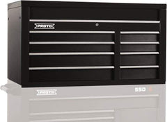 Proto - 8 Drawer Top Tool Chest - 50" Wide x 25-1/4" Deep x 27" High, Steel, Black - Apex Tool & Supply