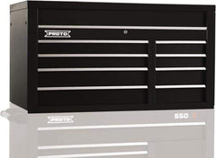 Proto - 8 Drawer Top Tool Chest - 50" Wide x 25-1/4" Deep x 27" High, Steel, Black - Apex Tool & Supply