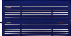Proto - 15 Drawer Top Tool Chest - 88-1/4" Wide x 27" Deep x 27-1/4" High, Steel, Blue - Apex Tool & Supply