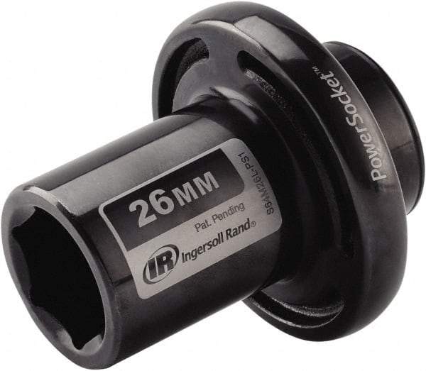 Ingersoll-Rand - 1/2" Drive 26mm Standard Impact Socket - 6 Points, 3-1/10" OAL - Apex Tool & Supply