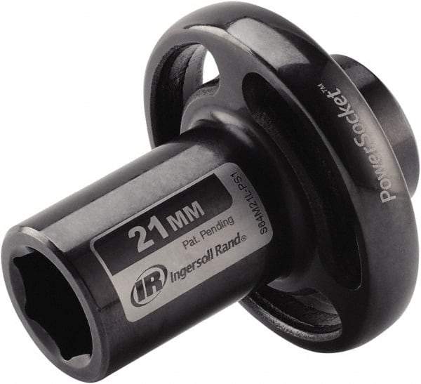 Ingersoll-Rand - 1/2" Drive 21mm Standard Impact Socket - 6 Points, 3-1/10" OAL - Apex Tool & Supply