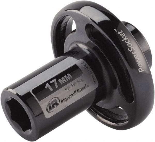 Ingersoll-Rand - 1/2" Drive 17mm Standard Impact Socket - 6 Points, 3-1/10" OAL - Apex Tool & Supply