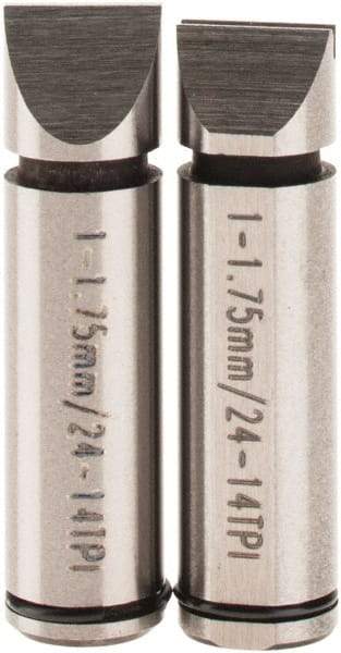 SPI - Micrometer Anvil - 1 to 1.75mm, Use with SPI Thread Micrometers - Apex Tool & Supply