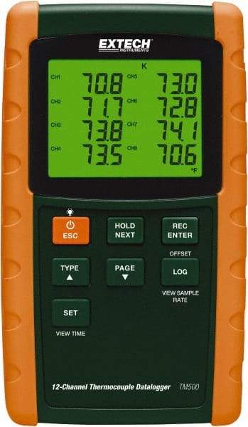 Extech - Temperature Recorders Type: Temperature Recorder Recording Time: 1 - 3600 Seconds - Apex Tool & Supply