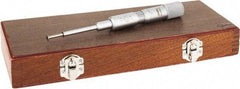 SPI - 0.06 to " Inside Range, 0 to 1" Outside Range, Mechanical Groove Micrometer - 0.001" Graduation, 0.0010" Accuracy, 0.26" Measuring Disc Diam, 0.03" Disc Edge Thickness - Apex Tool & Supply