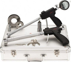SPI - 0.8 to 2", 3.64 & 3.8" Deep, Pistol Grip Electronic Bore Gage Set - Up to 0.00016, 0.0002" Accuracy, 0.0001" Resolution, Includes Indicator - Apex Tool & Supply