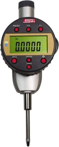 SPI - 0 to 1" Range, 0.0005" Graduation, Electronic Drop Inidicator - 0.0005" Accuracy - Apex Tool & Supply