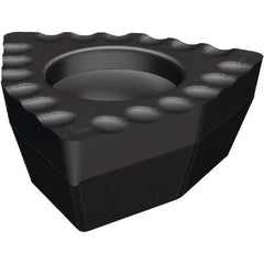 Kennametal - DFT20204 DS Grade KCU40 Carbide Indexable Drill Insert - TiAlN Finish, Trigon, 2.25mm Inscribed Circle - Apex Tool & Supply