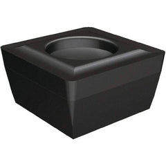 Kennametal - SPGX6 LP Grade KCU25 Carbide Indexable Drill Insert - AlTiN Finish, Square, 1/4" Inscribed Circle - Apex Tool & Supply