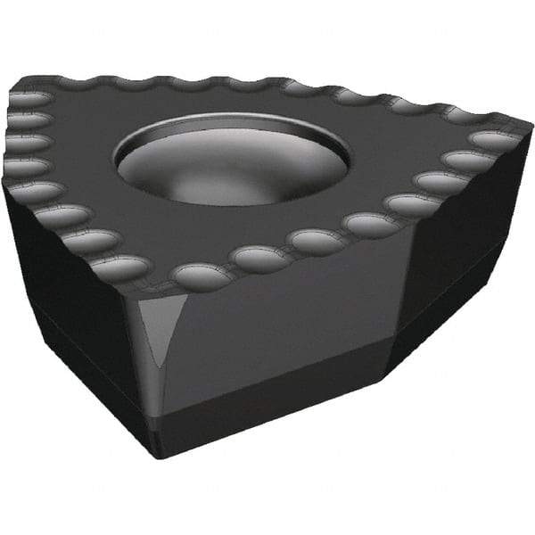 Kennametal - DFT070408 DS Grade KCU40 Carbide Indexable Drill Insert - TiAlN Finish, Trigon, 4.4mm Inscribed Circle - Apex Tool & Supply