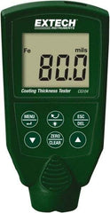 Extech - 0 to 80 mil LCD Coating Thickness Gage - For Use with Ferrous/Nonferrous Coatings - Apex Tool & Supply
