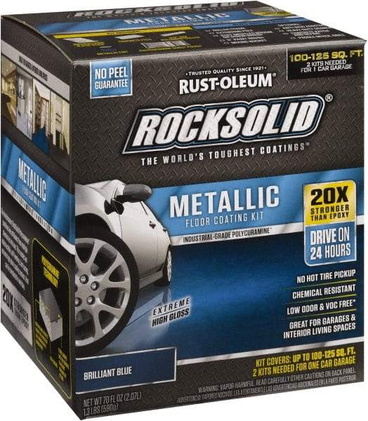 Rust-Oleum - 70 oz Gloss Blue Floor Coating - Low Odor - Apex Tool & Supply