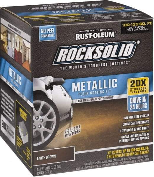 Rust-Oleum - 70 oz Gloss Brown Floor Coating - Low Odor - Apex Tool & Supply