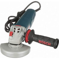 Bosch - 5" Wheel Diam, 11,500 RPM, Corded Angle & Disc Grinder - 5/8-11 Spindle, 120 Volts, 13 Amps - Apex Tool & Supply