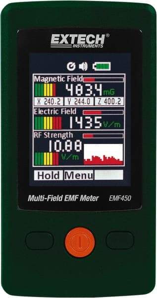 Extech - EMF Meters Meter Type: EMF/ELF Display Type: LCD - Apex Tool & Supply