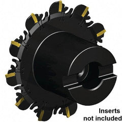 Kennametal - Shell Mount Connection, 0.047" Cutting Width, 3/8" Depth of Cut, 100mm Cutter Diam, 22mm Hole Diam, 11 Tooth Indexable Slotting Cutter - 22mm Shank Diam, FDA Toolholder, XCP12... Insert, Right Hand Cutting Direction - Apex Tool & Supply