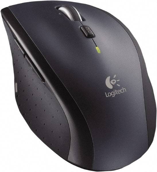 Logitech - Black Wireless Mouse - Use with Mac OS X 10.4 & Later,Windows XP, Vista, 7, 8 - Apex Tool & Supply