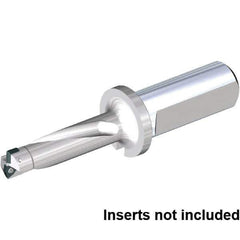Kennametal - 69mm Max Drill Depth, 3xD, 23mm Diam, Indexable Insert Drill - 2 Inserts, 25mm Shank Diam, Straight Shank - Apex Tool & Supply
