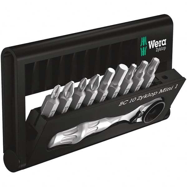 Wera - Screwdriver Bit Sets Type: Insert Bit Set Drive Size: 1/4 (Inch) - Apex Tool & Supply