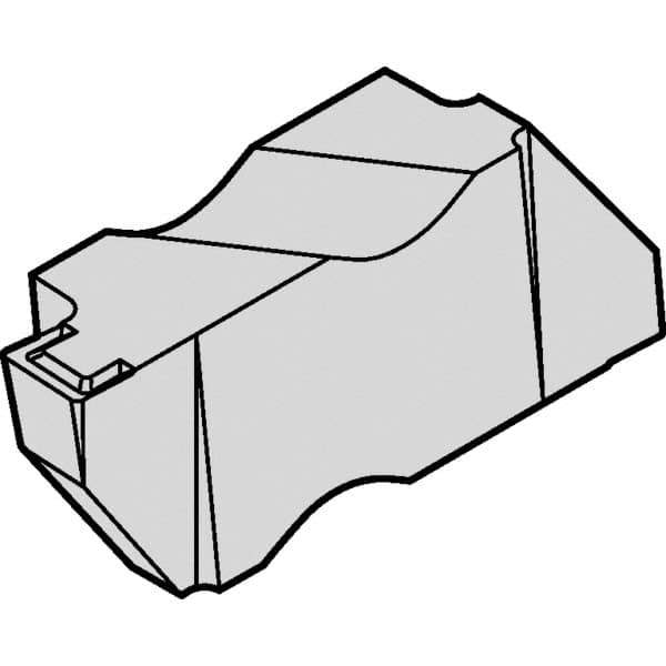 Kennametal - 3NG K Grade KCP25B, 2mm Cutting Width Carbide Grooving Insert - 2.39mm Max Depth of Cut, Left Hand, 0.191mm Corner Radius, TiOCN Finish - Apex Tool & Supply