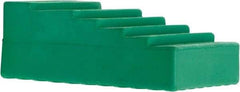 Vestil - 4" Wide x 2-1/4" High x 5-3/4" Deep, Urethane Wheel Chock - Apex Tool & Supply