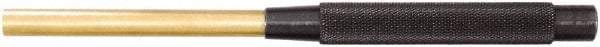 Starrett - 3/8" Pin Punch - 8" OAL, Brass - Apex Tool & Supply