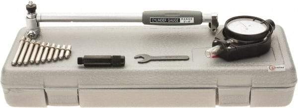SPI - 11 Anvil, 2 to 6" Dial Bore Gage - 0.0001" Graduation, 6" Gage Depth, Accurate to 0.0003", Carbide Ball - Apex Tool & Supply