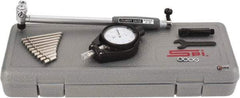 SPI - 11 Anvil, 2 to 6" Dial Bore Gage - 0.0005" Graduation, 6" Gage Depth, Accurate to 0.00065", Carbide Ball - Apex Tool & Supply