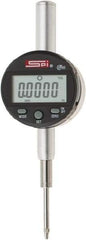 SPI - 0 to 1" Range, 0.0005" Graduation, Electronic Drop Indicator - Flat & Lug Back, Accurate to 0.0012", Inch & Metric System, Digital Display - Apex Tool & Supply