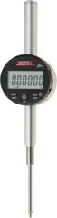 SPI - 0 to 2" Range, 0.00005" Graduation, Electronic Drop Indicator - Flat & Lug Back, Accurate to 0.00025", Inch & Metric System, Digital Display - Apex Tool & Supply