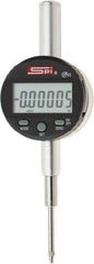 SPI - 0 to 1" Range, 0.00005" Graduation, Electronic Drop Indicator - Flat & Lug Back, Accurate to 0.0002", Inch & Metric System, Digital Display - Apex Tool & Supply