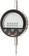 SPI - 0 to 1/2" Range, 0.0001" Graduation, Electronic Drop Indicator - Flat & Lug Back, Accurate to 0.0003", Inch & Metric System, Digital Display - Apex Tool & Supply