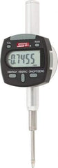 SPI - 0 to 1/2" Range, 0.0005" Graduation, Electronic Drop Indicator - Flat & Lug Back, Accurate to 0.0008", Inch & Metric System, Digital Display - Apex Tool & Supply