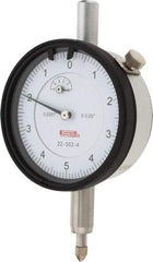 SPI - 0.05" Range, 0-5-0 Dial Reading, 0.0001" Graduation Dial Drop Indicator - 2.2" Dial, 0.01" Range per Revolution, 0.0007" Accuracy, Revolution Counter, Includes NIST Traceability Certification - Apex Tool & Supply