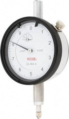 SPI - 0.05" Range, 0-10 Dial Reading, 0.0001" Graduation Dial Drop Indicator - 2.2" Dial, 0.01" Range per Revolution, 0.0007" Accuracy, Revolution Counter, Includes NIST Traceability Certification - Apex Tool & Supply