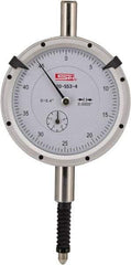 SPI - 0.4" Range, 0-50 Dial Reading, 0.0005" Graduation Dial Drop Indicator - 2.2" Dial, 0.05" Range per Revolution, 0.0015" Accuracy, Includes NIST Traceability Certification - Apex Tool & Supply