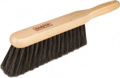 Harper Brush - 14" OAL, Horsehair Counter Brush - 2-1/4" Bristle Length, 8" Long x 1-3/4" Wide Head, Straight Wood Handle, Black - Apex Tool & Supply