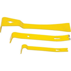 Stanley - 3 Piece Pry Bar Set - Includes 5, 7 & 9" Lengths - Apex Tool & Supply